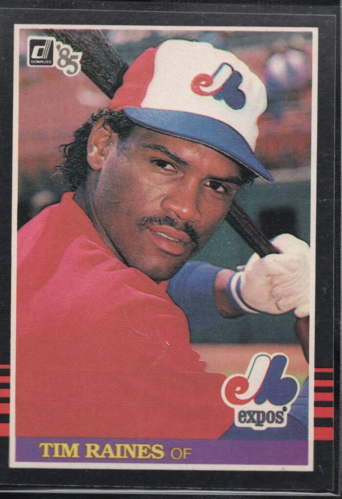 1985 Donruss #662 Tim Raines Montreal Expos