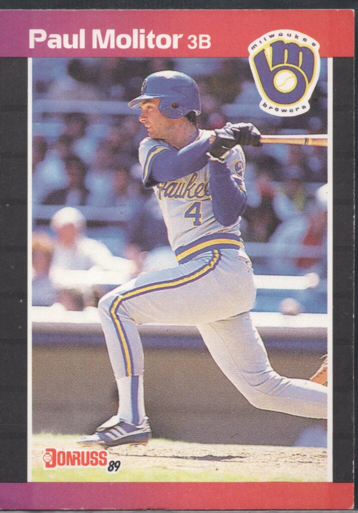1989 Donruss #291 Paul Molitor Milwaukee Brewers