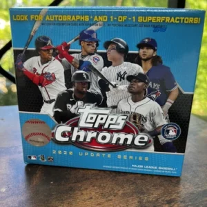 2020 Topps Chrome Update Series Baseball Factory Sealed Mega Blue Box