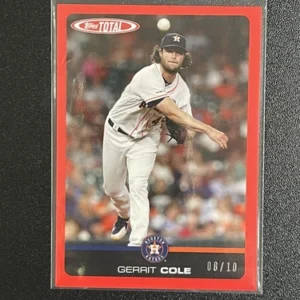 2020 Topps Total Baseball #154A Gerrit Cole Red #8/10 Rare