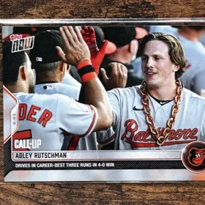 Adley Rutschman Orioles Call Up 2022 Topps Now #402 3RBI In 4-0 Win PR-1228