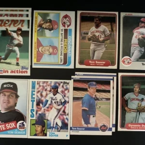 Tom Seaver 18 Baseball Card Lot Topps Donruss Fleer