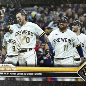 Brice Turang Rookie - 2023 Topps Now #37 1st Homer is Grand Slam