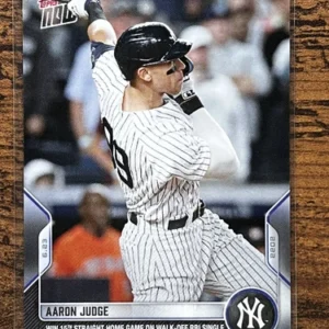 2022 Topps Now #401 Aaron Judge Yankees PR-638 15th Straight Win Walk Off RBI