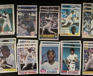 Willie Randolph Baseball Cards Lot