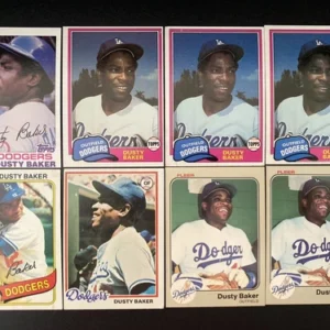 Dusty Baker 13 Card Lot Dodgers Giants Topps Donruss Fleer