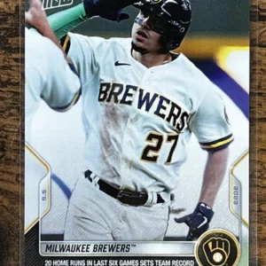 Milwaukee Brewers 2022 Topps Now #132 20 Home Runs In 6 Games PR-335
