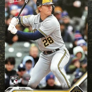 2023 Topps Now Joey Wiemer RC Cracks Double On First Pitch Of Career