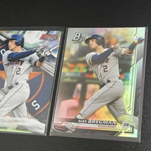Alex Bregman 2016 Bowman's Best #TP25 / 2019 Bowman Platinum #9 Astros